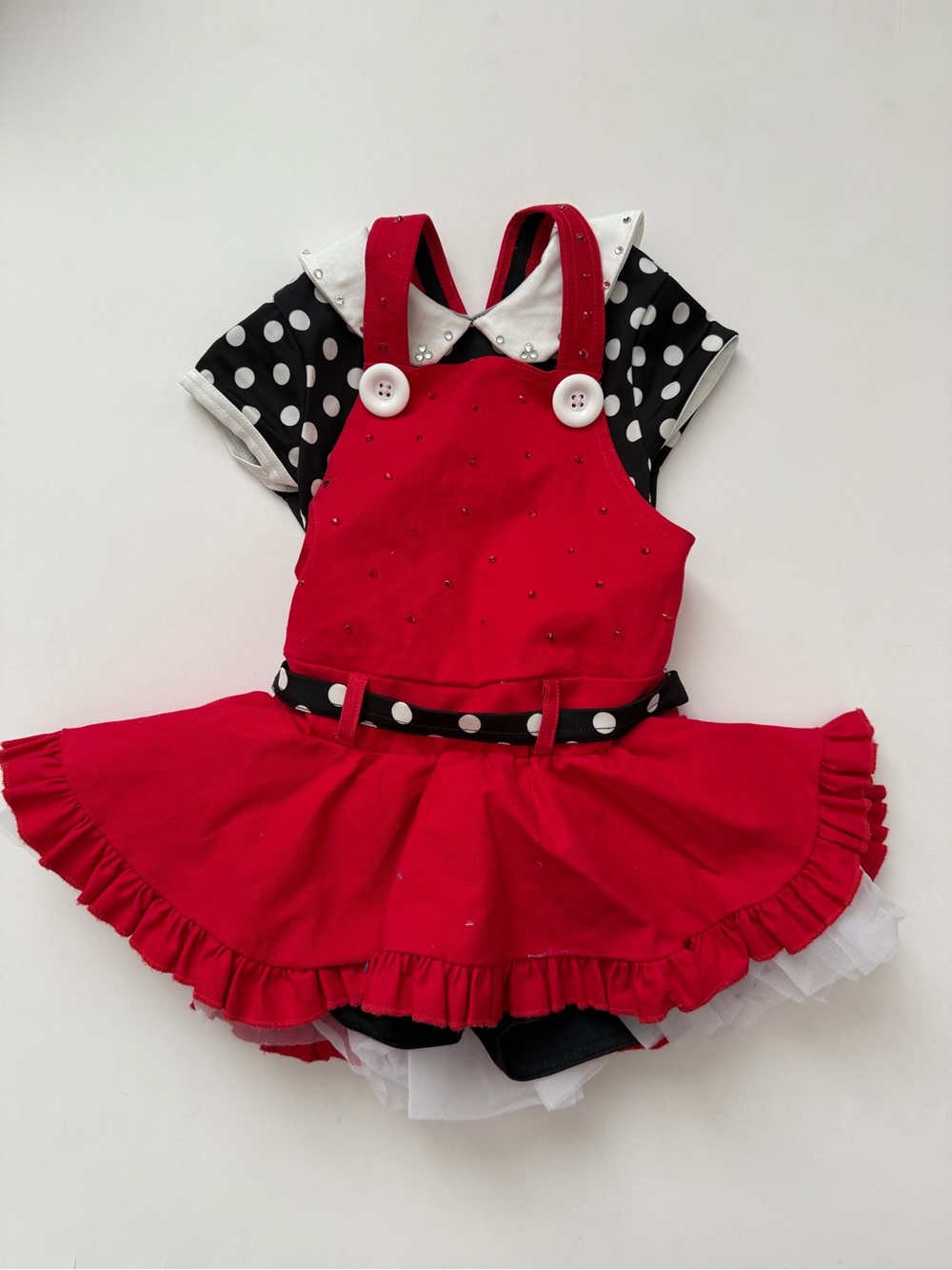 Weissman Red & Black Polka Dot Girls' Dance Costume